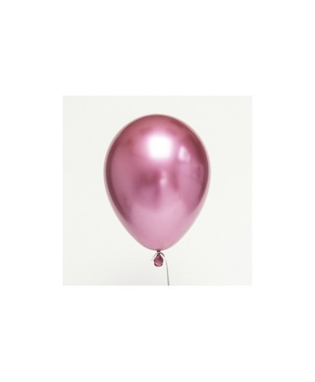 Pink Chrome Latex Mini Balloon 18cm