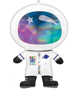 Ballon Mylar Astronaute Holographique