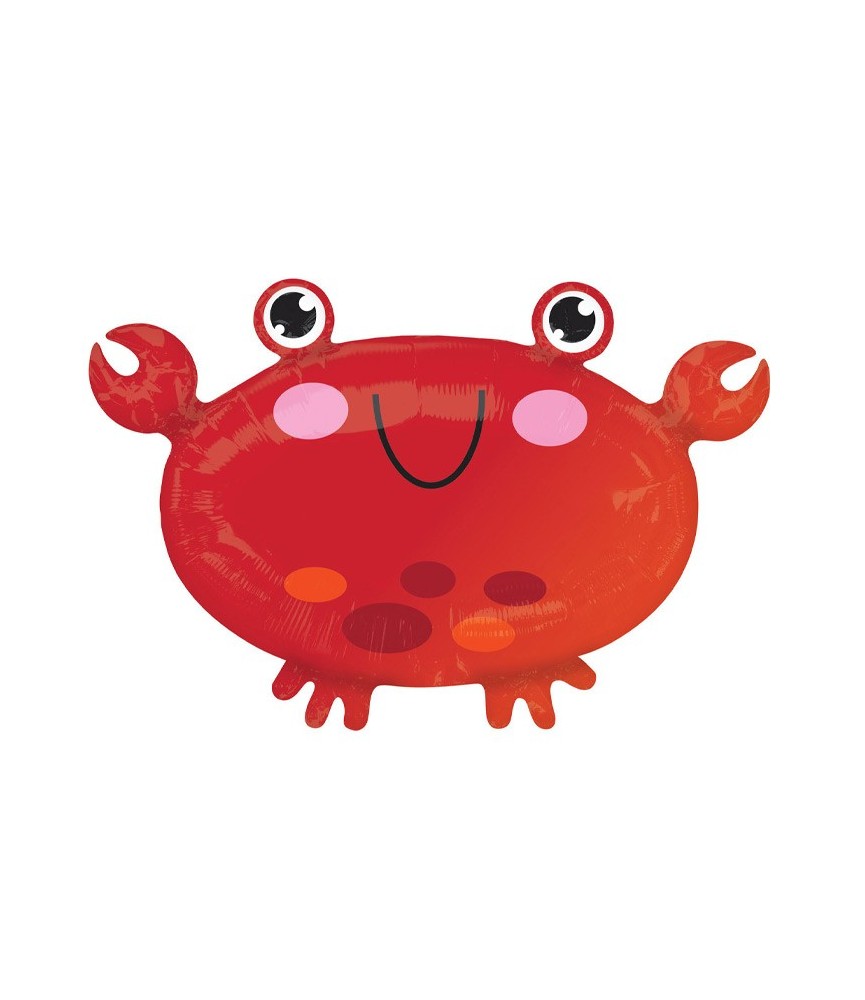 Cute Crab Folienluftballon