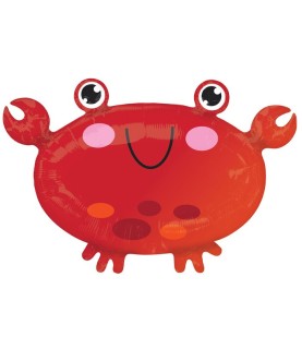 Cute Crab Folienluftballon