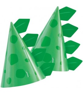 Green Dinosaur Party Hats