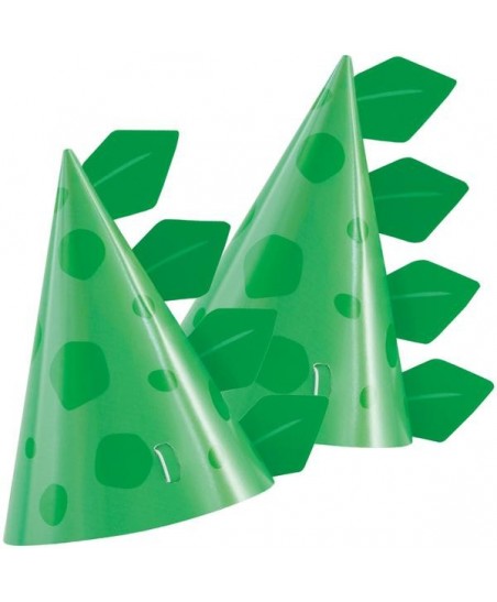 Green Dinosaur Party Hats