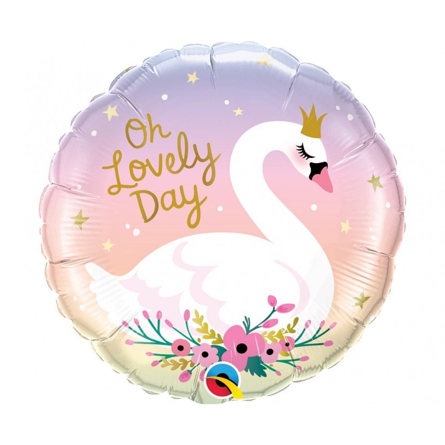 Ballon Alu Oh Lovely Day Swan