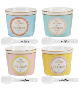 Ice Cream Set with Spoons Miss Etoile