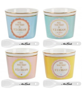 Ice Cream Set with Spoons Miss Etoile