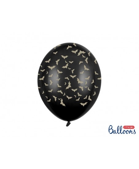 Pastel Black Balloon with Bats