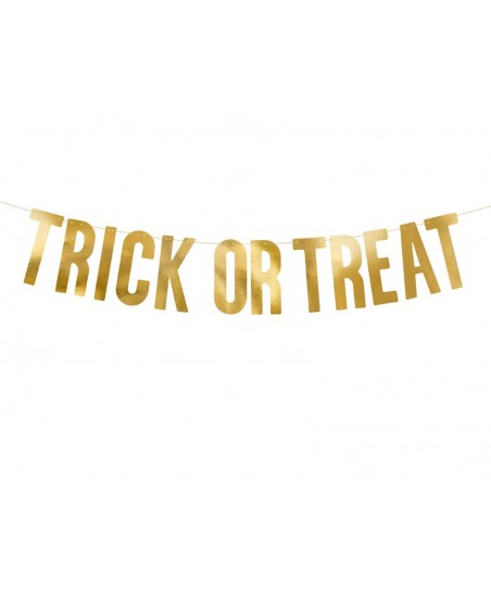 Goldene Trick or Treat Girlande