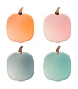 Ombre Halloween Pumpkin Plates