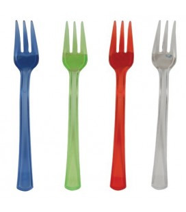 24 Mini Forks Colored