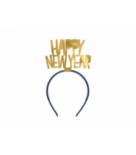 Goldener Happy New Year Haarreif