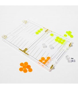Mini Backgammon - Limited Edition Neon