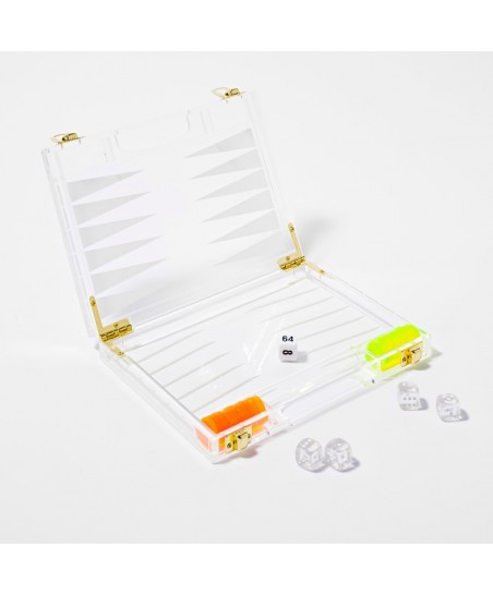 Mini Backgammon - Edition Limitée Néon