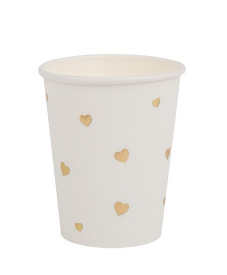 Pink Hearts Pattern Party Cup
