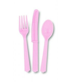 18 Pink Cutlery