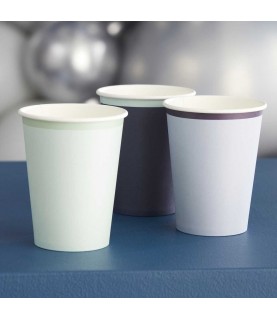 Navy, Blue & Mint Paper Cups