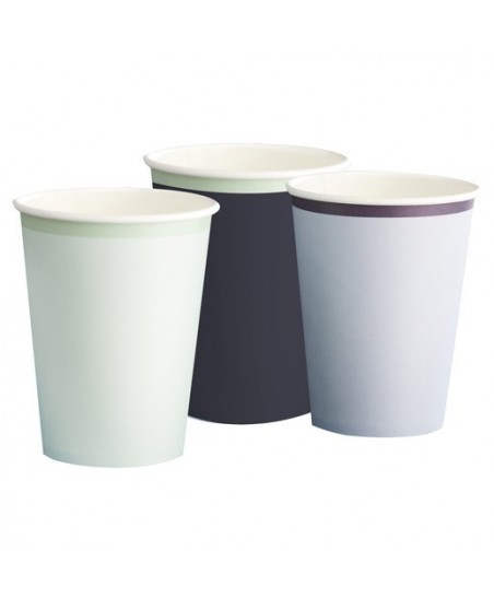 Navy, Blue & Mint Paper Cups