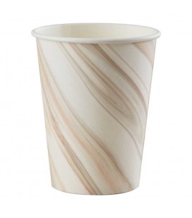 Natural Marble Print Paper Cups