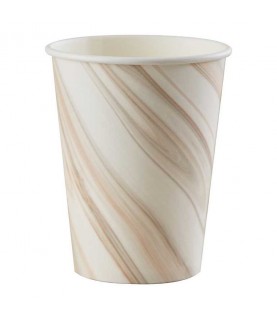 Natural Marble Print Paper Cups