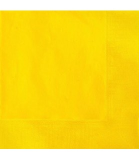 20 Yellow Lunch Napkins