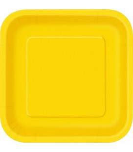 16 Kleine Gelbe Teller