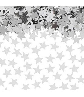 Silver Star Confettis