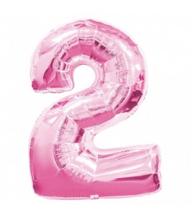 Pink Mylar Balloon Number 2