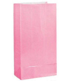 12 pink Paper Party Bags