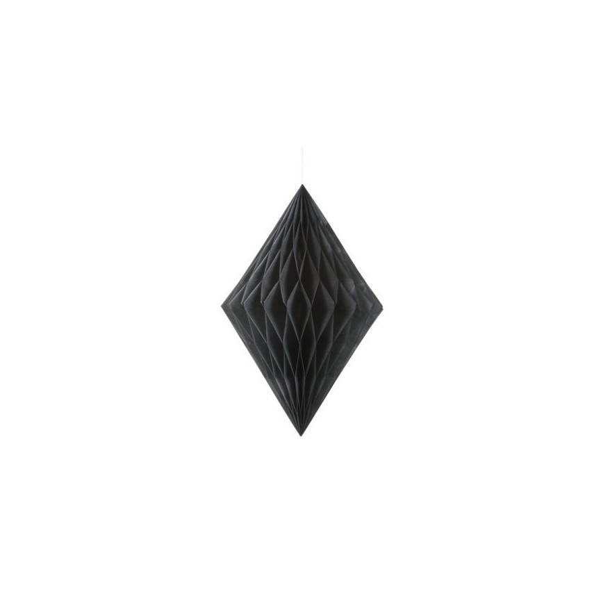Wabenpapier-Diamant Schwarz
