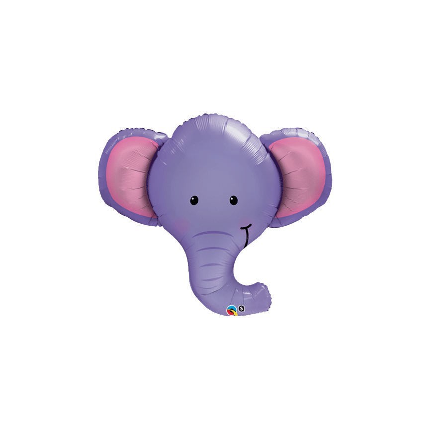 Elephant Head Mylar Balloon