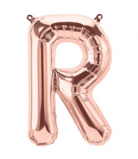 Rose Gold Folienluftballon "R"
