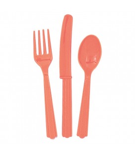 18 CORAL CUTLERY
