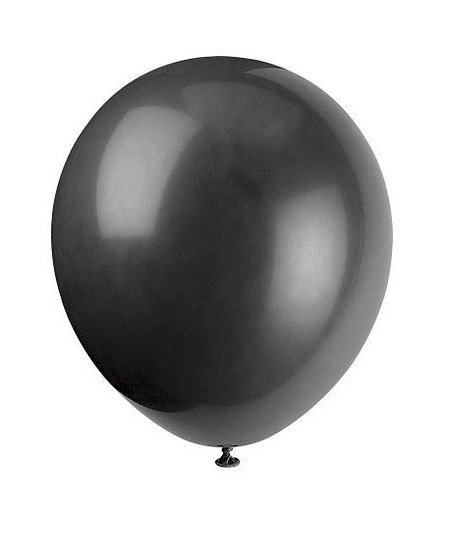 10 Black Balloons