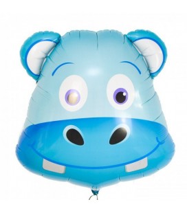 Ballon Mylar Tête d'Hippo