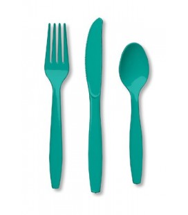 18 Turquoise Cutlery