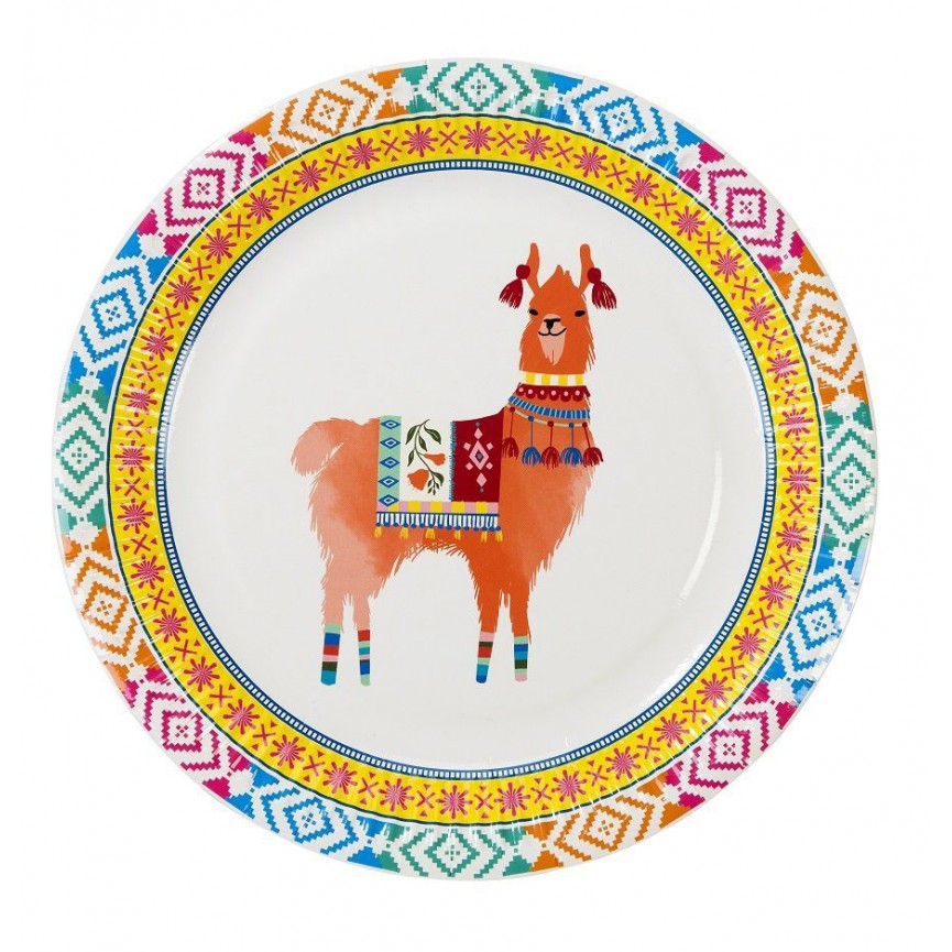 Llama Boho Party Plates