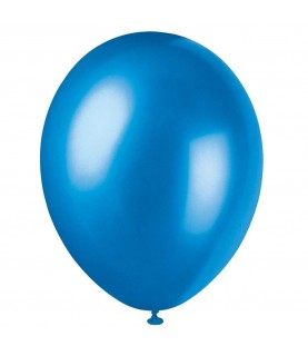8 Pearlized Cosmic Blue Balloons