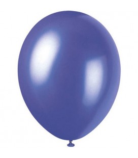 8 Perlmutt-Elektrisch-Lila Luftballons