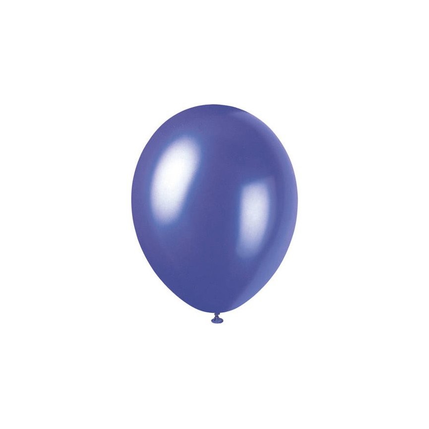 8 Ballons violet électrique nacré