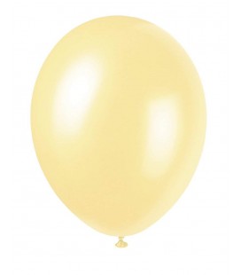 8 Luftballons in Perlmutt-Elfenbeinfarbe