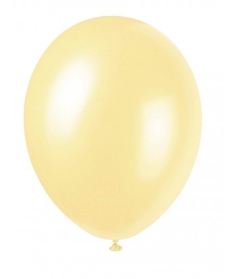 8 Pearlized Ivory Balloons
