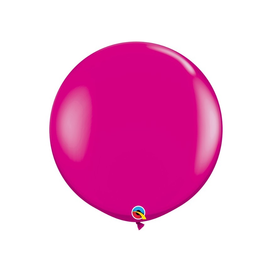 Himbeerfarbener Riesenluftballon 90 cm