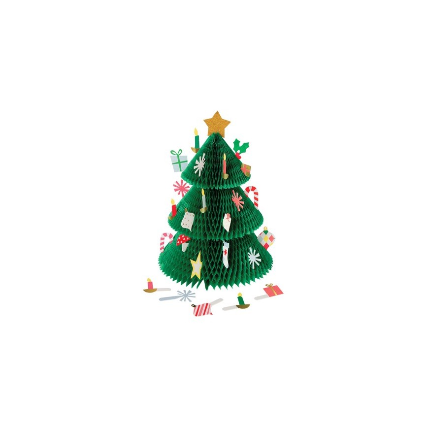 1 Adventskalender Weihnachtsbaum + 24 Dekorationen