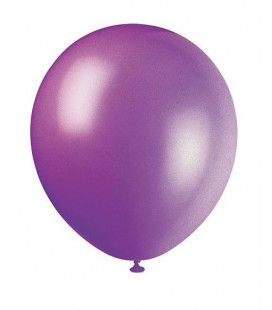 10 Dunkellila Luftballons