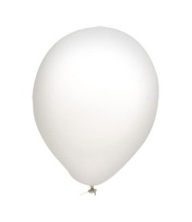 10 White Balloons