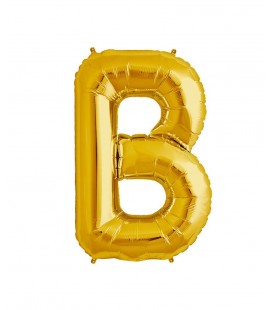 Goldener Folienluftballon "B"