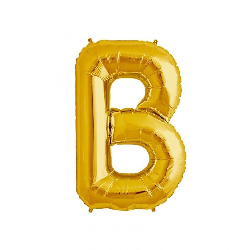 Goldener Folienluftballon "B"