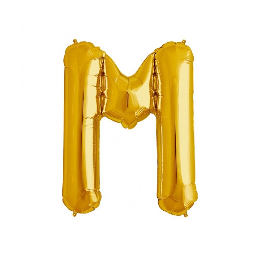 Goldener Folienluftballon "M"