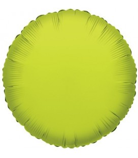 Lime Green Round Mylar Balloon