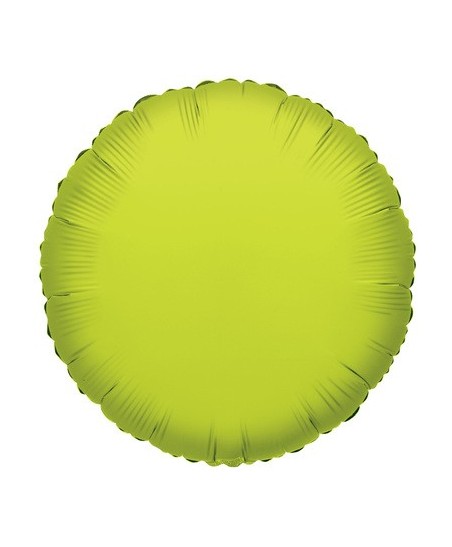 Lime Green Round Mylar Balloon