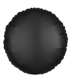 Black Round Mylar Balloon